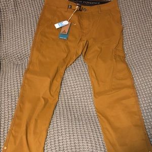 PRANA BRONZED STRECH ZION STRAIGHT HIKING PANTS